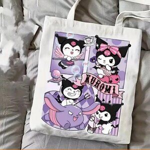 Kuromi (Hello Kitty) Canvas Tote Bag NWOT